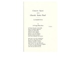 Concert Sacré de la Chorale Saint-Paul Songbook by Chorale Saint-Paul